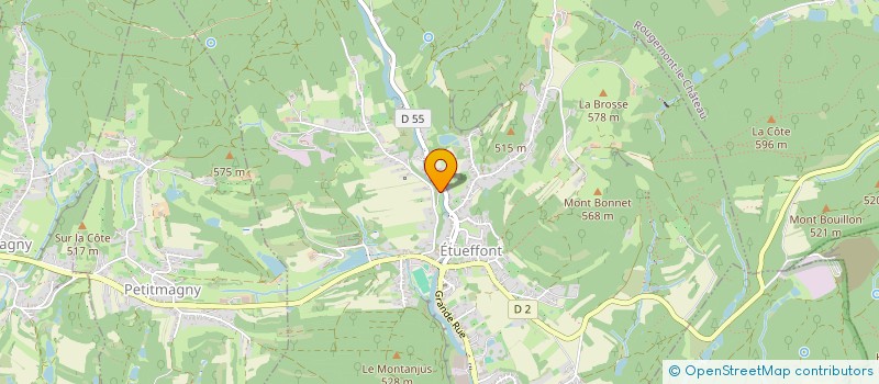 localisation de l'entreprise GROUPEMENT FORESTIER DE LA MADELEINE à ETUEFFONT