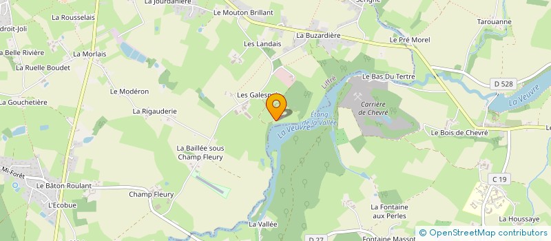 localisation de l'entreprise GROUPEMENT FORESTIER DE LA MANCELLIERE  LA BOUEXIERE