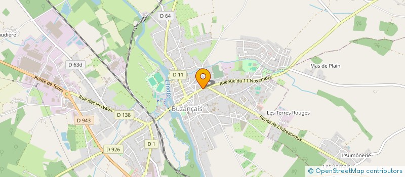localisation de l'entreprise GROUPEMENT FORESTIER DE LA MORDOREE à BUZANCAIS