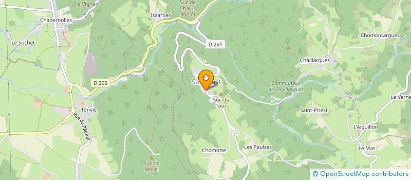 localisation de l'entreprise GROUPEMENT FORESTIER DE LA MORDOREE  SAINT-JUST