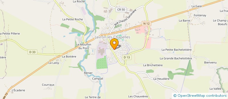 localisation de l'entreprise GROUPEMENT FORESTIER DE LA MOTTE à JAVRON-LES-CHAPELLES