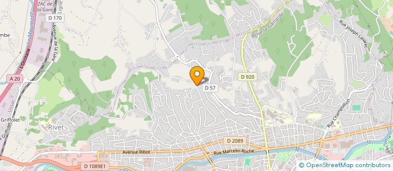 localisation de l'entreprise GROUPEMENT FORESTIER DE LA NAUCODIE  BRIVE-LA-GAILLARDE