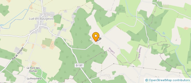 localisation de l'entreprise GROUPEMENT FORESTIER DE LA PERRAUDIERE  JARZE VILLAGES