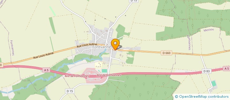 localisation de l'entreprise GROUPEMENT FORESTIER DE LA PEUPLERAIE ET LES CAREX  FONTVANNES