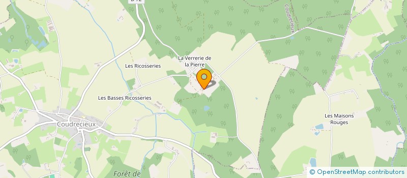 localisation de l'entreprise GROUPEMENT FORESTIER DE LA PIERRE à COUDRECIEUX