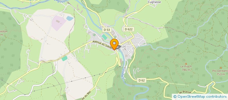 localisation de l'entreprise GROUPEMENT FORESTIER DE LA  PISTRIE  BRASSAC