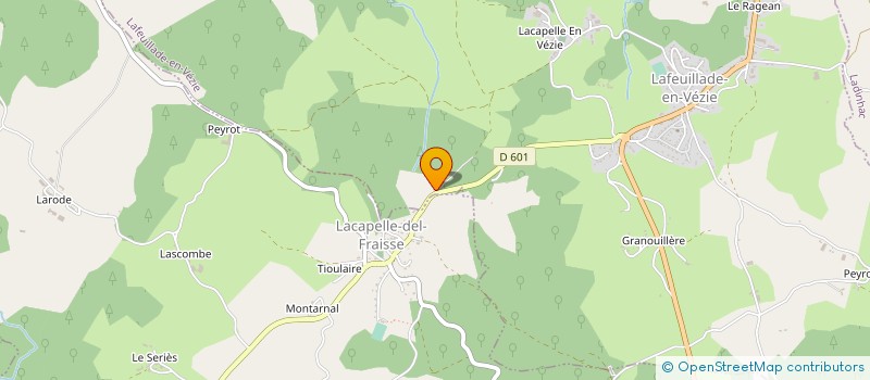localisation de l'entreprise GROUPEMENT FORESTIER DE LA PRADE à VEZAC