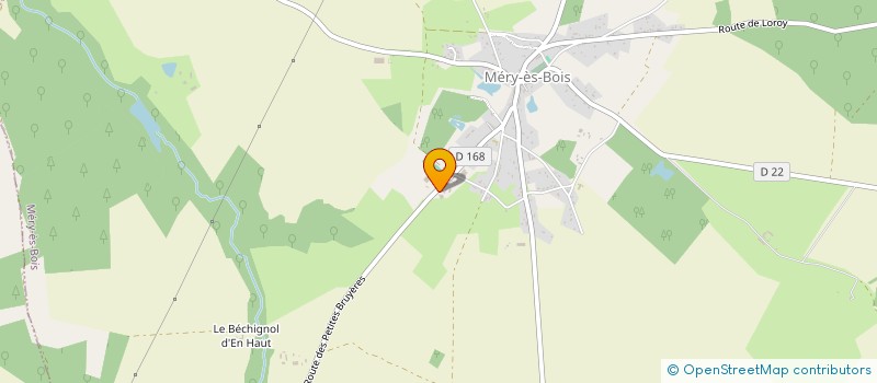 localisation de l'entreprise GROUPEMENT FORESTIER DE LA PREUGNETTE  MERY-ES-BOIS