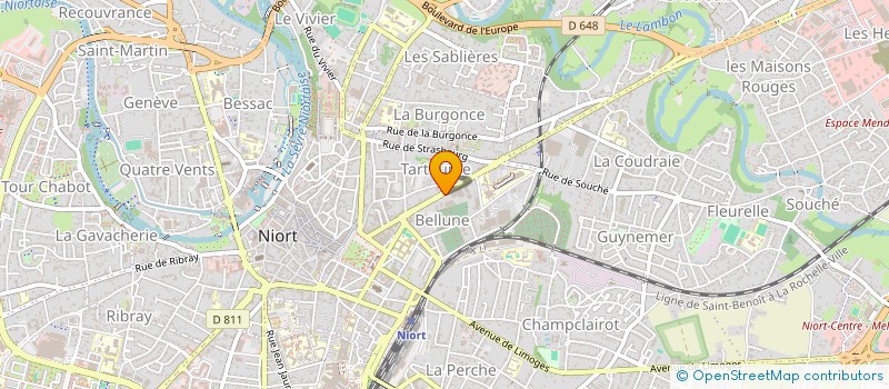 localisation de l'entreprise GROUPEMENT FORESTIER DE LA RAVIERE à NIORT