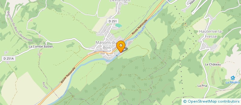 localisation de l'entreprise GROUPEMENT FORESTIER DE LA ROCHE  MAISONS-DU-BOIS-LIEVREMONT