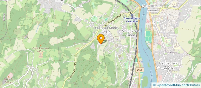 localisation de l'entreprise GROUPEMENT FORESTIER DE LA ROCHE D'AJOUX  FLEURIEU-SUR-SAONE