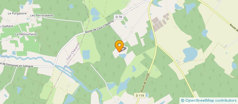 localisation de l'entreprise GROUPEMENT FORESTIER DE LA ROMIERE  FONTAINES EN SOLOGNE