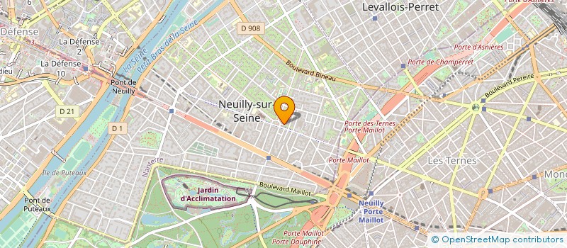localisation de l'entreprise GROUPEMENT FORESTIER DE LA ROUSSIERE à NEUILLY-SUR-SEINE