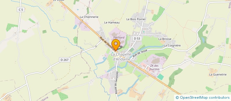localisation de l'entreprise GROUPEMENT FORESTIER DE LA ROUVRE à RIVES D'ANDAINE
