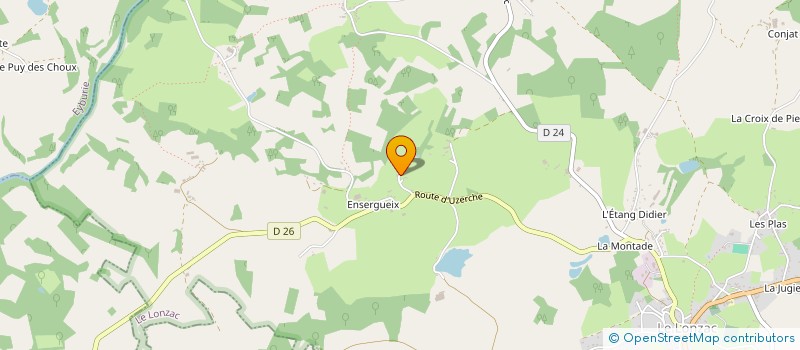 localisation de l'entreprise GROUPEMENT FORESTIER DE LA ROUYE à LE LONZAC