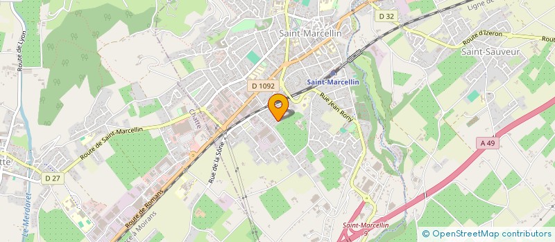 localisation de l'entreprise GROUPEMENT FORESTIER DE LA RUCHE VERTE  SAINT-MARCELLIN