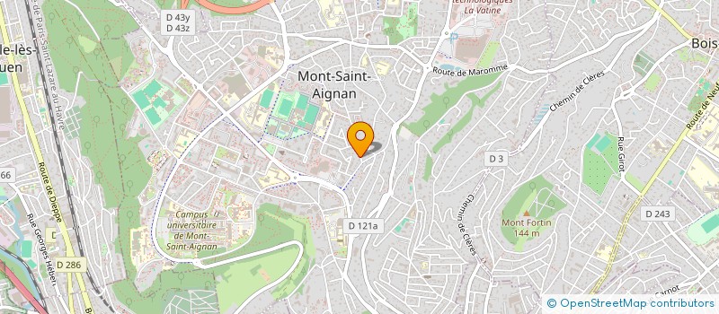 localisation de l'entreprise GROUPEMENT FORESTIER DE LA SENDERE  MONT-SAINT-AIGNAN