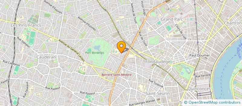 localisation de l'entreprise GROUPEMENT FORESTIER DE LA SEVE  BORDEAUX