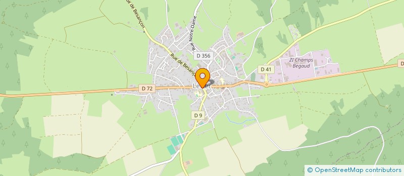 localisation de l'entreprise GROUPEMENT FORESTIER DE LA SOLITUDE  LEVIER