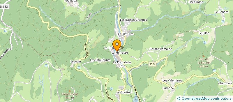 localisation de l'entreprise GROUPEMENT FORESTIER DE LA THUILIERE  THIZY-LES-BOURGS