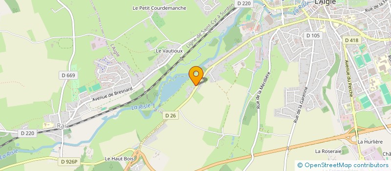 localisation de l'entreprise GROUPEMENT FORESTIER DE LA TISONNIERE à L'AIGLE