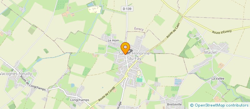 localisation de l'entreprise GROUPEMENT FORESTIER DE LA TONNELIERE  SAINTE-HONORINE-DU-FAY