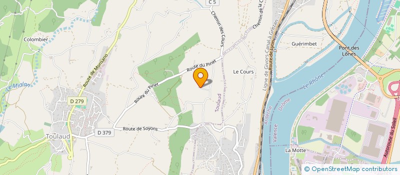 localisation de l'entreprise GROUPEMENT FORESTIER DE LA TOUR  TOULAUD