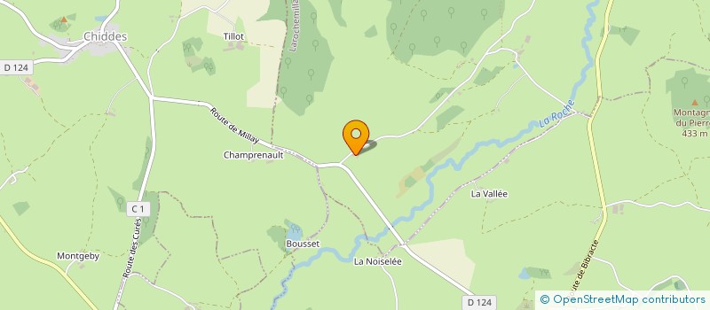 localisation de l'entreprise GROUPEMENT FORESTIER DE LA VERNEE  LAROCHEMILLAY