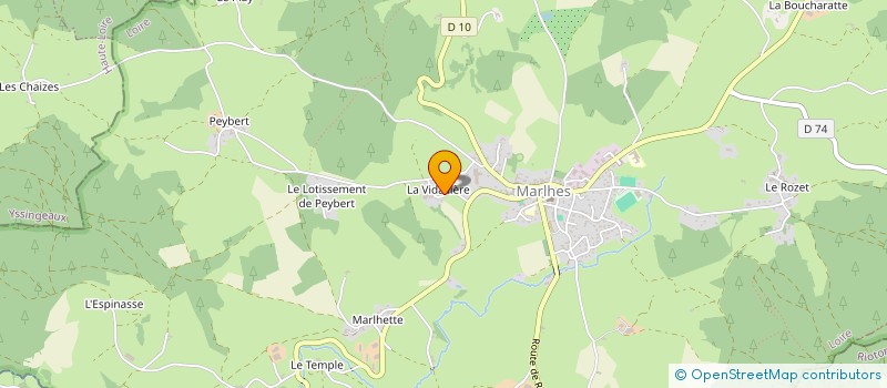 localisation de l'entreprise GROUPEMENT FORESTIER DE LA VIDALLIERE à MARLHES