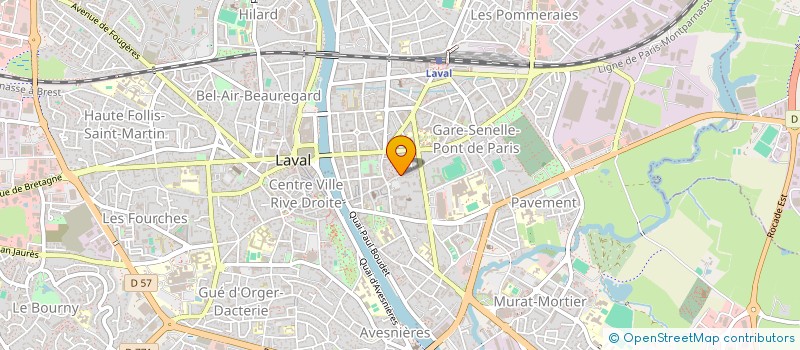 localisation de l'entreprise GROUPEMENT FORESTIER DE LA VIEILLE LIAIE à LAVAL