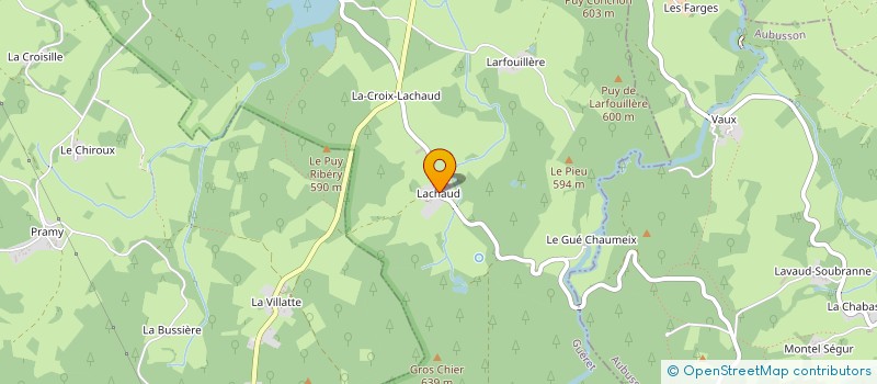 localisation de l'entreprise GROUPEMENT FORESTIER DE LACHAUD  COULANS-SUR-GEE