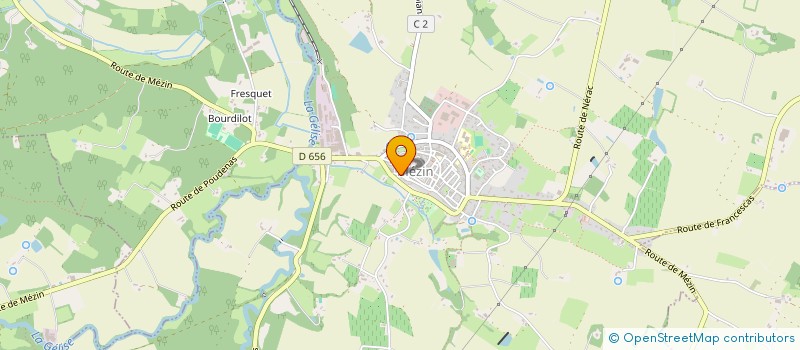 localisation de l'entreprise GROUPEMENT FORESTIER DE LACUJE  SOS