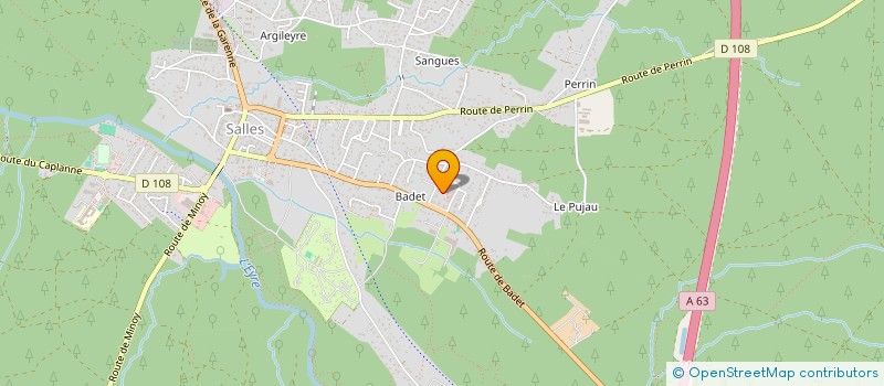 localisation de l'entreprise GROUPEMENT FORESTIER DE LAFLEUR à SALLES
