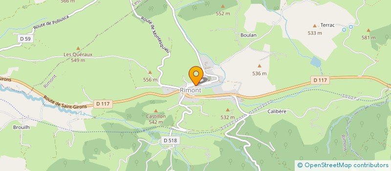 localisation de l'entreprise GROUPEMENT FORESTIER DE LAOUJOULETTE à RIMONT