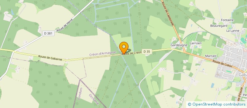 localisation de l'entreprise GROUPEMENT FORESTIER DE LARRAUDIERE  GRADIGNAN