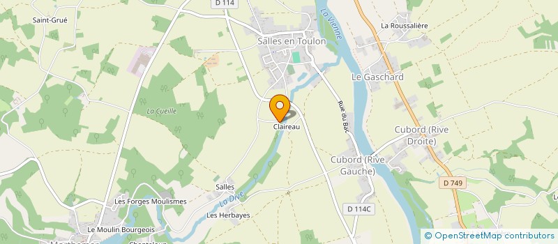 localisation de l'entreprise GROUPEMENT FORESTIER DE LAVEAUX  BONNES