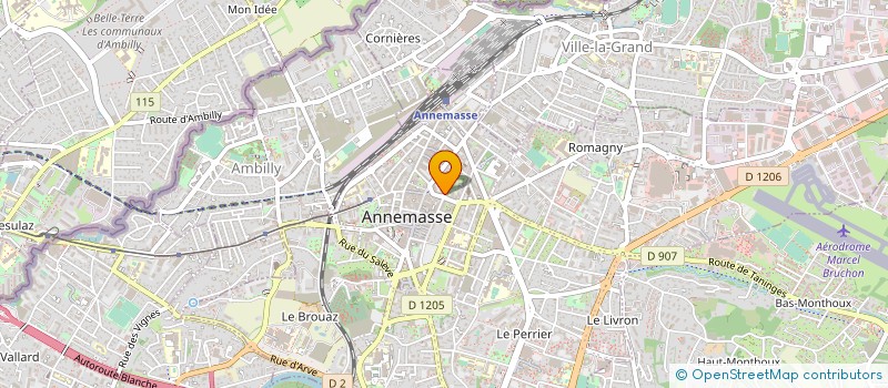 localisation de l'entreprise GROUPEMENT FORESTIER DE LAVERATIERE  ANNEMASSE