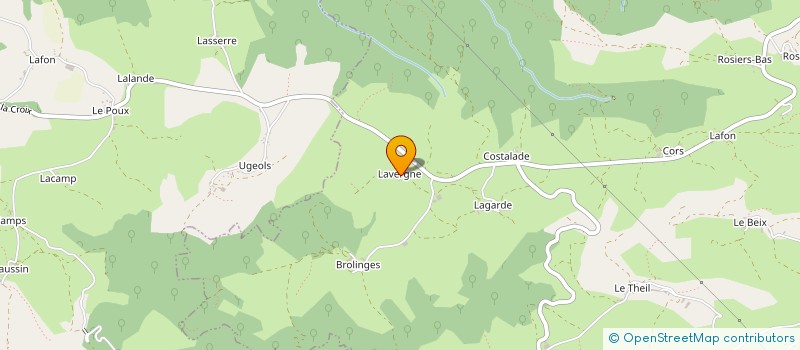 localisation de l'entreprise GROUPEMENT FORESTIER DE LAVERGNE à TOURNEMIRE