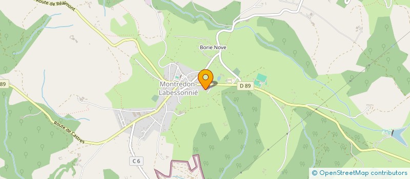 localisation de l'entreprise GROUPEMENT FORESTIER DE LAYLAYE  MONTREDON-LABESSONNIE