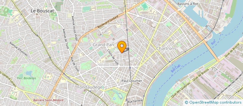 localisation de l'entreprise GROUPEMENT FORESTIER DE LESCOULIER à BORDEAUX