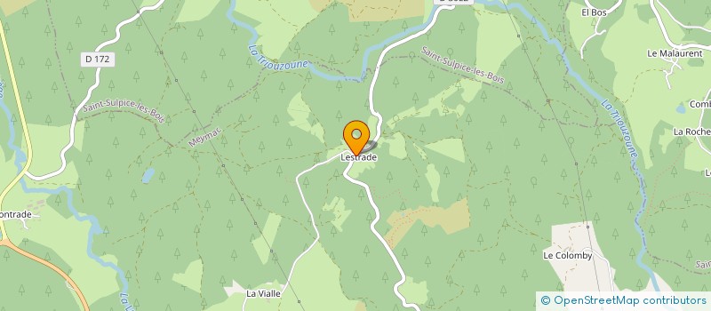 localisation de l'entreprise GROUPEMENT FORESTIER DE LESTRADE à MEYMAC