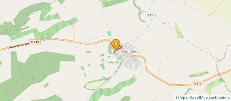 localisation de l'entreprise GROUPEMENT FORESTIER DE LIGNOL  LIGNOL-LE-CHATEAU