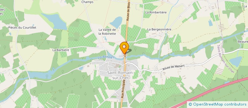 localisation de l'entreprise GROUPEMENT FORESTIER DE LINIERE à SAINT-ROMAIN-SUR-CHER