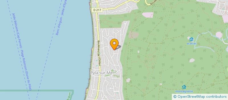 localisation de l'entreprise GROUPEMENT FORESTIER DE LUBIOSSE  LA TESTE-DE-BUCH