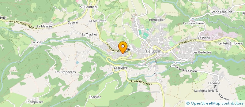 localisation de l'entreprise GROUPEMENT FORESTIER DE MALATRAT  PELUSSIN