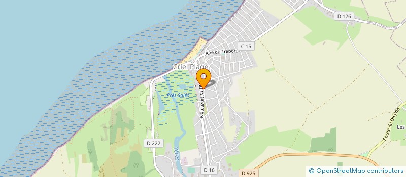 localisation de l'entreprise GROUPEMENT FORESTIER DE MANZAC à CRIEL-SUR-MER