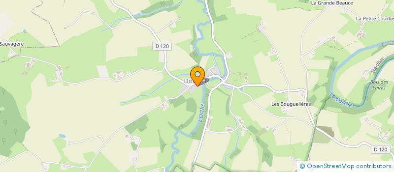 localisation de l'entreprise GROUPEMENT FORESTIER DE MAQUILLE  DOUILLET