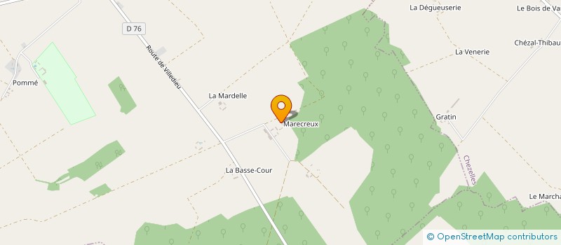 localisation de l'entreprise GROUPEMENT FORESTIER DE MARECREUX à SAINT-LACTENCIN