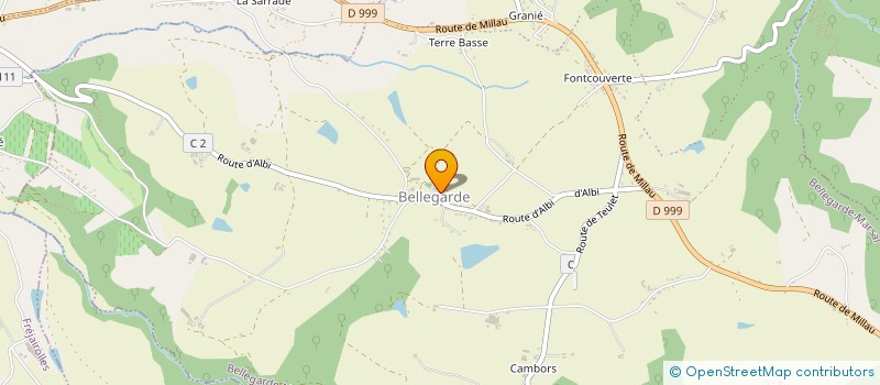 localisation de l'entreprise GROUPEMENT FORESTIER DE MARSAL  BELLEGARDE-MARSAL