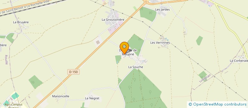 localisation de l'entreprise GROUPEMENT FORESTIER DE MAUPRIE  LUSIGNAN